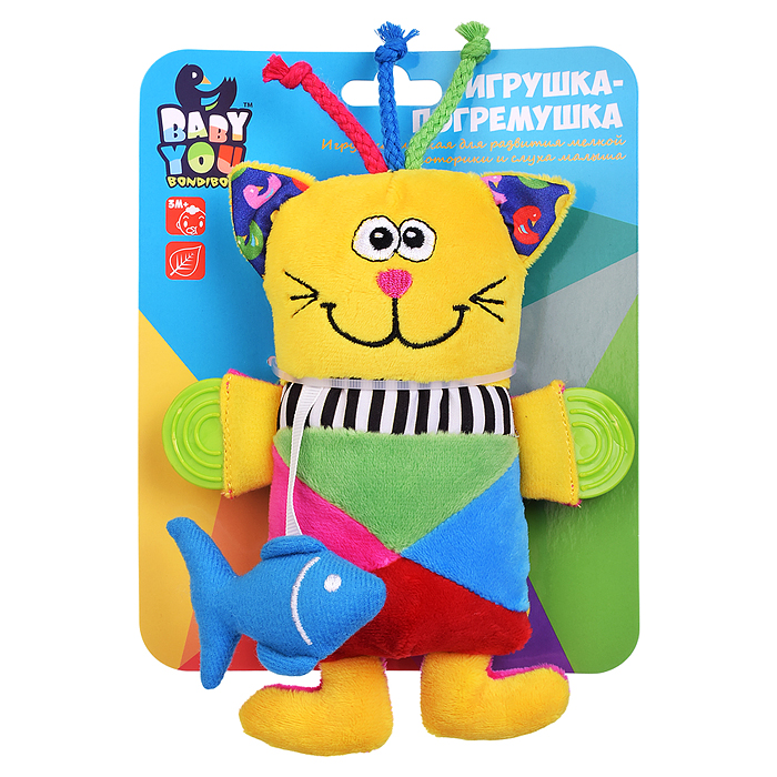 Мягкая погремушка "Кот" Мягкая погремушка "Кот"