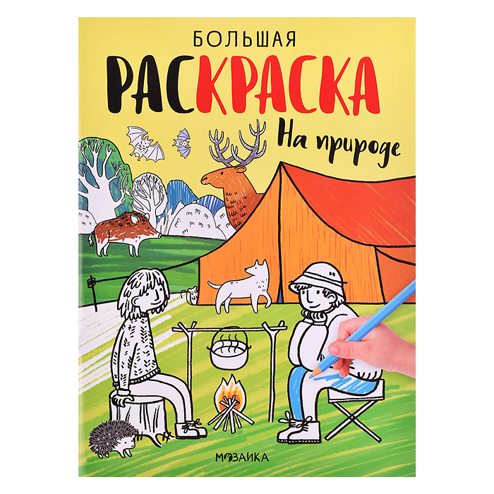 Большие раскраски. На природе Большие раскраски. На природе