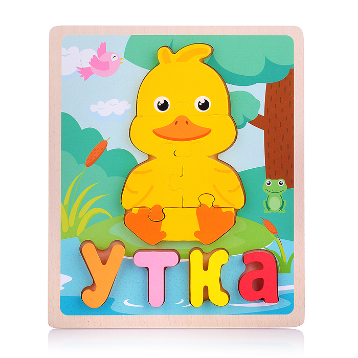 Пазл-вкладыш D2021-2 "Утка" Пазл-вкладыш D2021-2 "Утка"