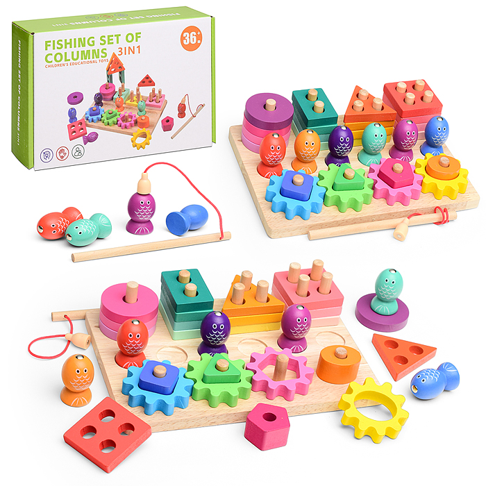 Игра развивающая D2051 3 в 1 "Рыбалка"