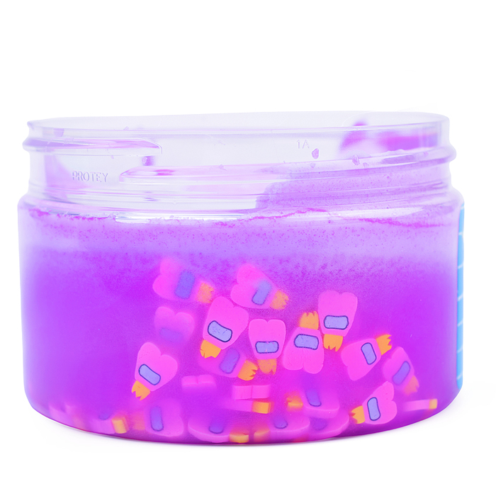 Слайм "Стекло", серия Butter, фиолетовый цвет, 180 грамм
