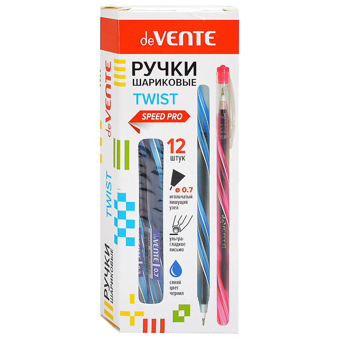 Ручка шариковая "Twist" серия Speed Pro, d=0,7 мм, ультра гладкое письмо, синяя