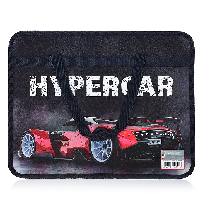 Папка детская А4 пластиковая, с ручками "HYPERCAR 2022"