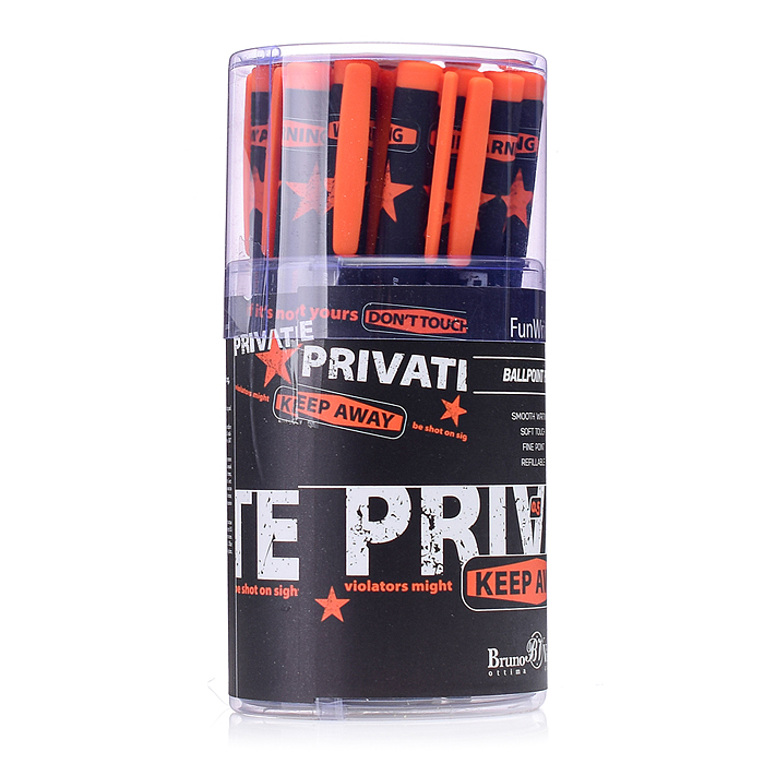 Ручка "FunWrite. Keep Away.Private" шариковая, 0.5мм, синяя