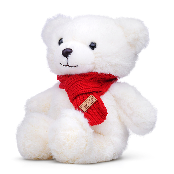 Мягкая игрушка М1458 "Медведь в шарфике" 30 см