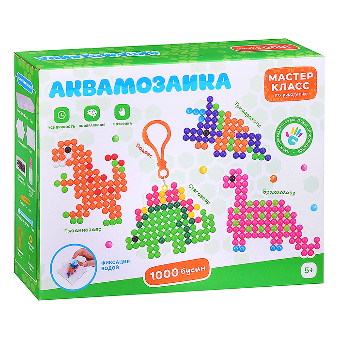 Мозаика-аква MK0024-4 "Динозавры" в коробк